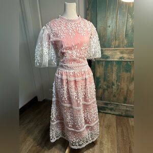 Ivy City Co | Dresses | Sicily Dress With Flutter Sleeves In Pink size 1x